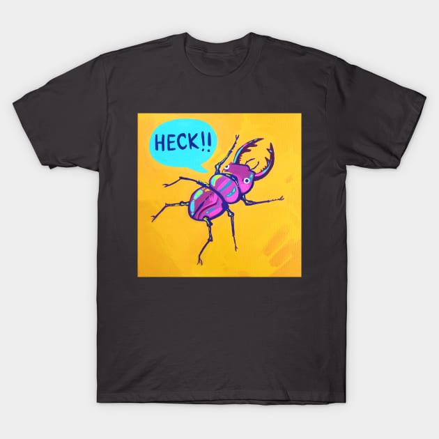 Funky Beetle T-Shirt by dylanbeedoodles